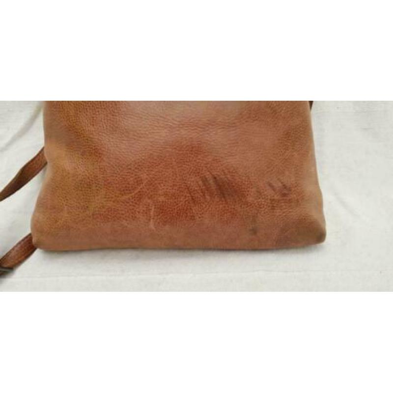 E625 FRED de la BRETONIERE bruin leder damestas zeer fraai