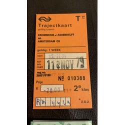 6 speciale treinkaartjes NS
