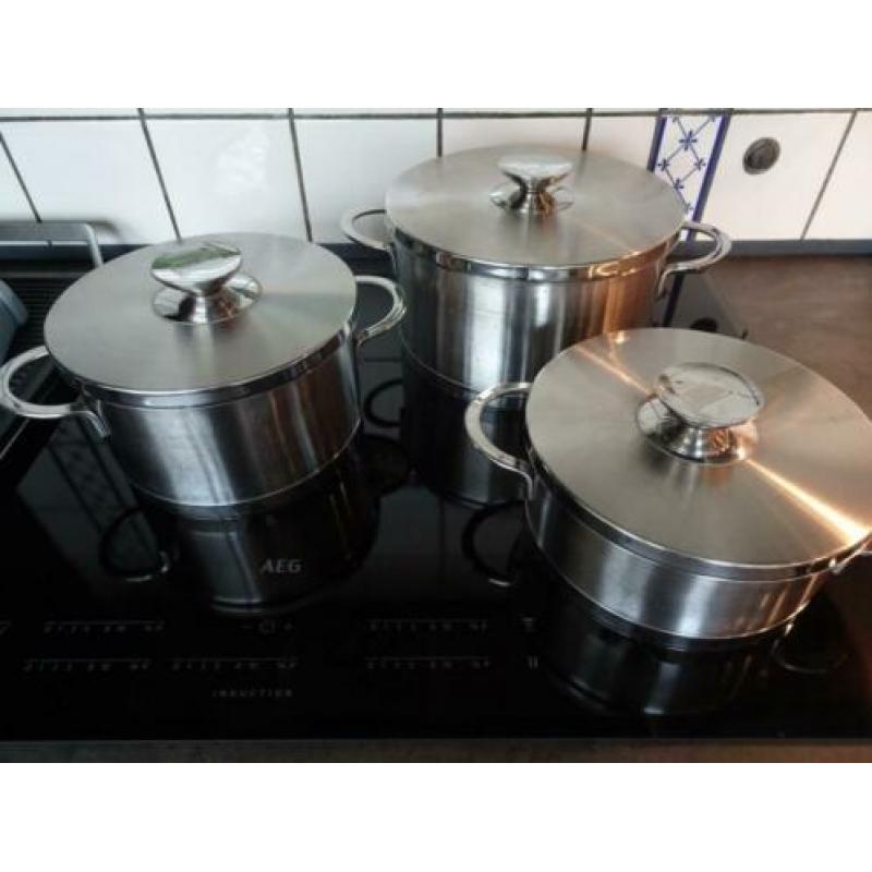 Berndes roestvrijstalen pannenset
