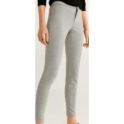 Geruite legging van Mango, nieuw
