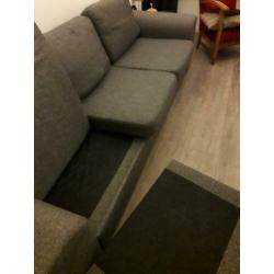3 zits bank met chaise longue - VOOR HET GOEDE DOEL
