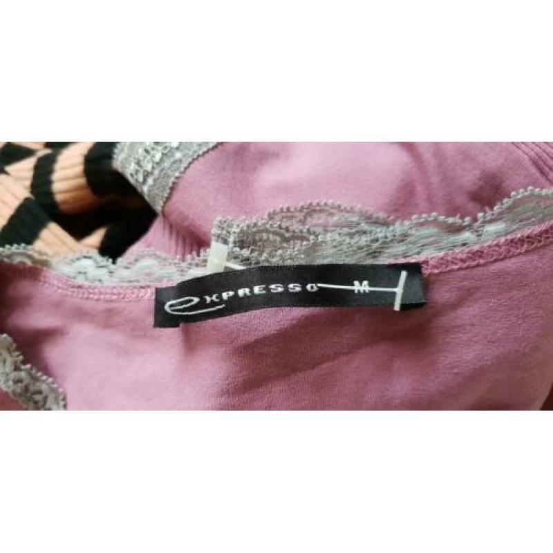 NIEUW paarse romantische EXPRESSO top mt M 38/40, top paars