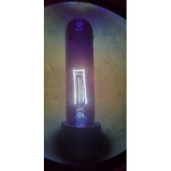 Blauwe buis lamp E27 / 36 watt blauw buislamp 14 cm lang