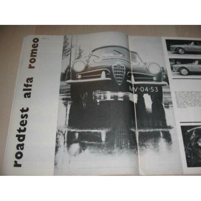 Alfa Romeo Guilia spider 1963 test Auto Visie.
