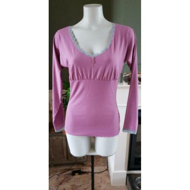 NIEUW paarse romantische EXPRESSO top mt M 38/40, top paars