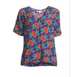 Prachtige top met papaya print Fabienne Chapot maat XS