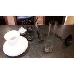 brocante lamp voor boven salontafel of in hal