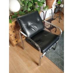 Vintage design stoel sky/metaal (jr.60-70)
