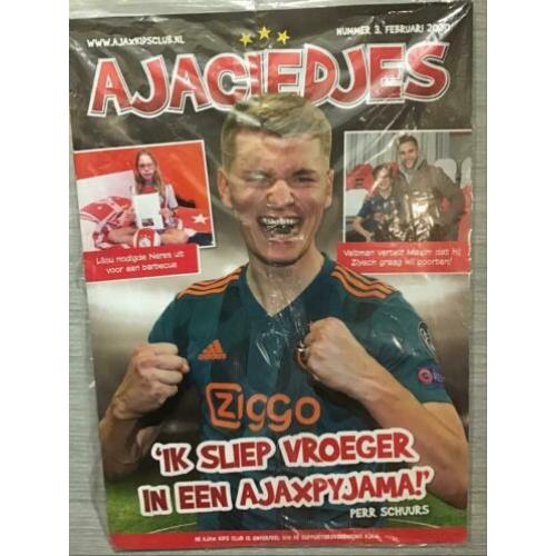 Ajax tijdschrift “ajaciedjes” nieuw, gratis zie tekst
