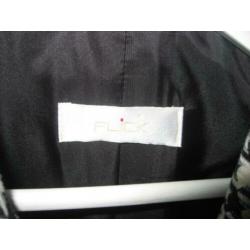 creme zwart wolmix pied de poule blazer, Flick, mt 46