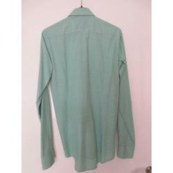 Alveare overhemd, slim fit , mouw lengte 7 ; maat 38 , groen