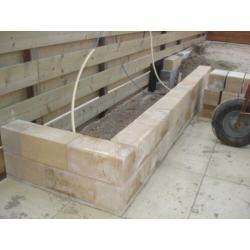 tuinblokken afmeting circa 20x20x35 circa 100 stuks