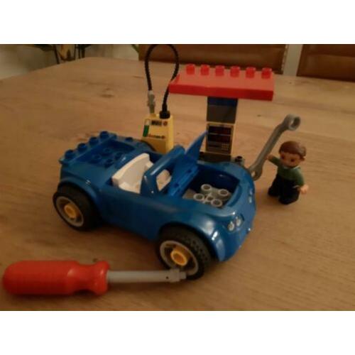 LEGO Duplo benzinestation auto afschroefbare wielen 5640