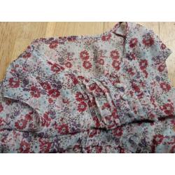 Naf Naf boho Ibiza floral top tuniek egf zara fiorucci XS S