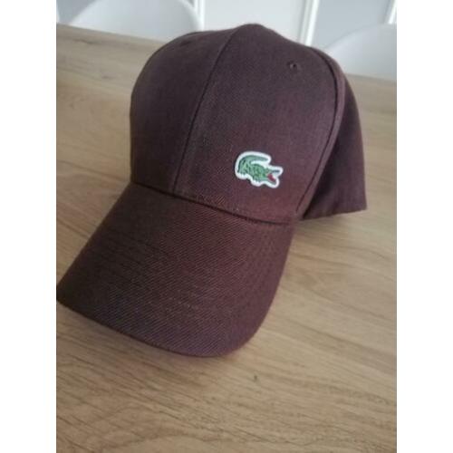 lacoste pet bruin nieuw