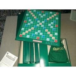 Scrabble groene luxe doos compleet spel bordspel