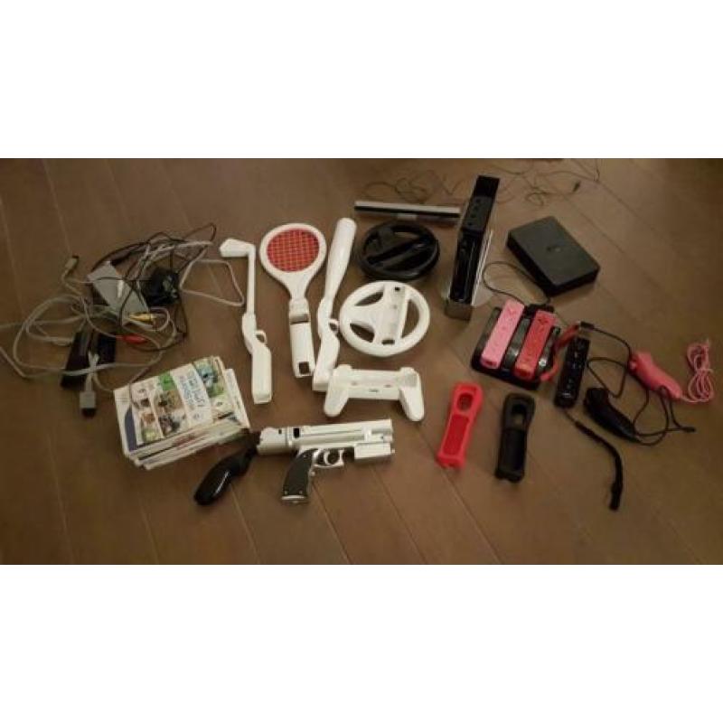 Goedwerkende Wii incl. Spellen, harde schijf, en nog meer!!