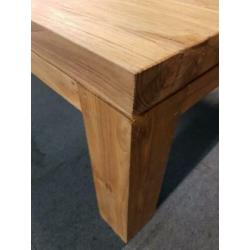 Nieuwe zware teakhouten salontafel