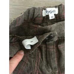 PERSIVAL bermuda korte broek bruin / roze mt 122 netjes ZD