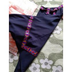 Vintage 70's lange wollen rok van Betty Barclay