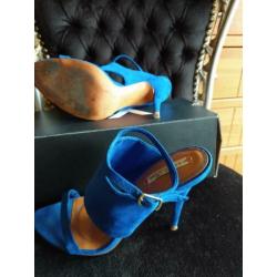 Kobaltblauwe hoge hak pumps maat 40 Zara