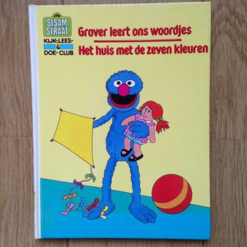 SESAMSTRAAT kinder kijk lees en doe boek. ( 4 stuks )