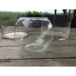 grote glazen potten