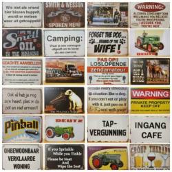 Bier onderin koelkast reclamebord wandbord van metaal cafe