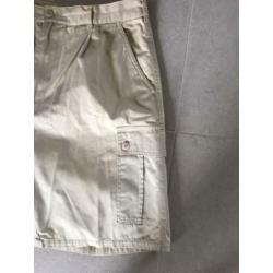 Heren korte broek union river khaki maat 50