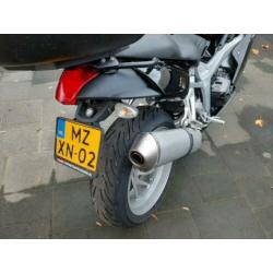BMW K1200S black. Topkoffer, phonemount en paddockstand incl