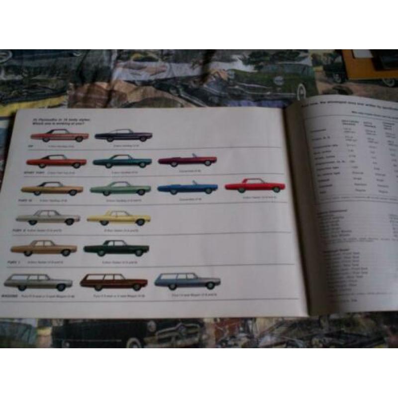 Originele catalogus Plymouth Fury 6 stuks 1967 - 1977