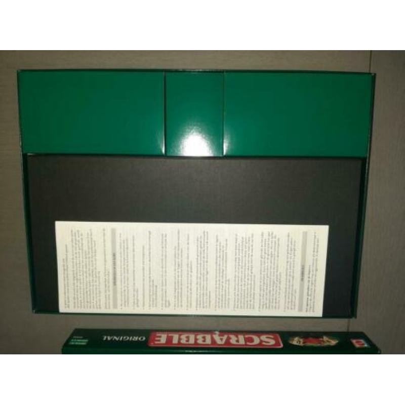 Scrabble groene luxe doos compleet spel bordspel