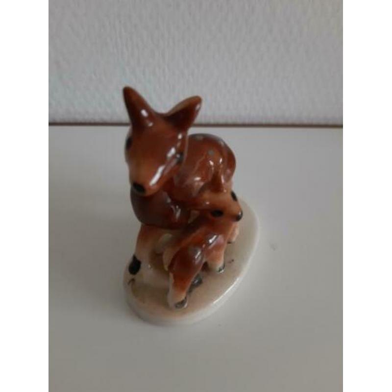 Vintage retro pocelein hertjes hertje bambi