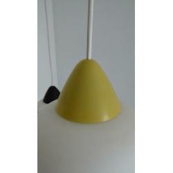 Philips vintage hanglamp Louis Kalff gekleurde bevestiging