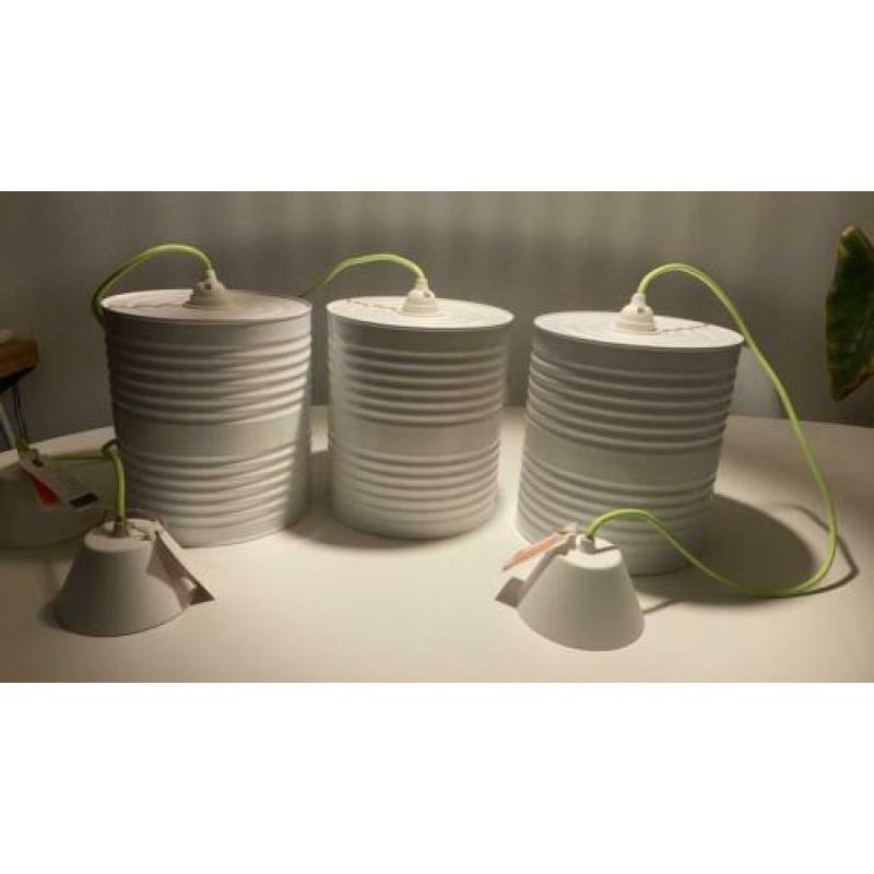 Rescued! Lampen gemaakt van gerecycled blik, wit