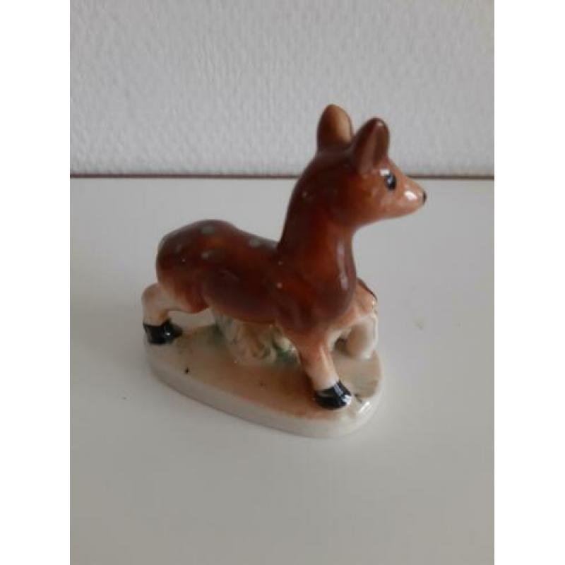 Vintage retro pocelein hertjes hertje bambi