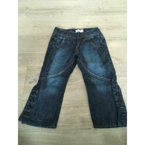 AI GIRL capri / kuit spijker broek, nieuwstaat, mt 134 ZD
