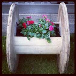 Leuke houten haspels crea / bea of decoratie in huis en tuin