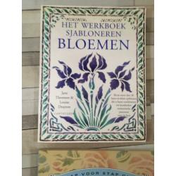 2 mooie hobby boeken sjabloneren met ongebruikte sjablonen