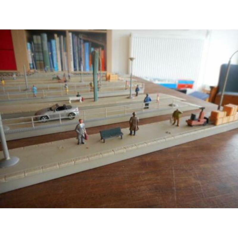 Partij Perrons 9 stuks h0 / Kavel 191