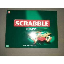 Scrabble groene luxe doos compleet spel bordspel