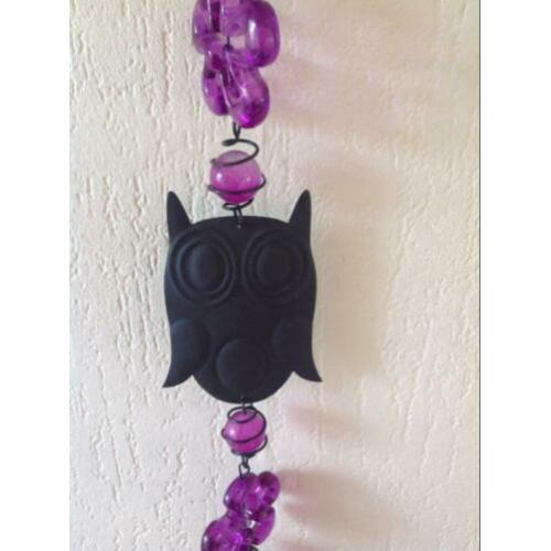 Nieuwe raamhanger, hanger met uilen en Waxinelichthouder