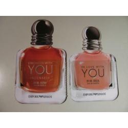 4 Geurkaarten ( 3x Giorgio Armani + 1x Hugo Boss )