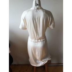 Filippa k zijde roomwit jurkje m/l