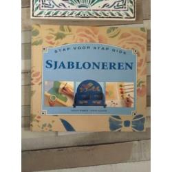 2 mooie hobby boeken sjabloneren met ongebruikte sjablonen