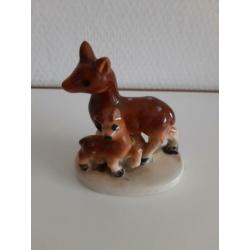 Vintage retro pocelein hertjes hertje bambi