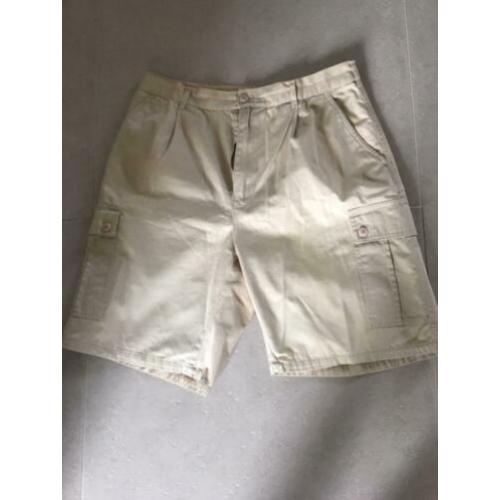 Heren korte broek union river khaki maat 50