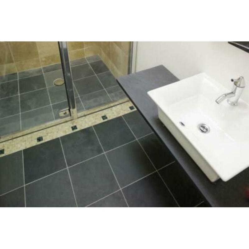 Mustang leisteen Black Slate wand en vloertegels 30x30 cm