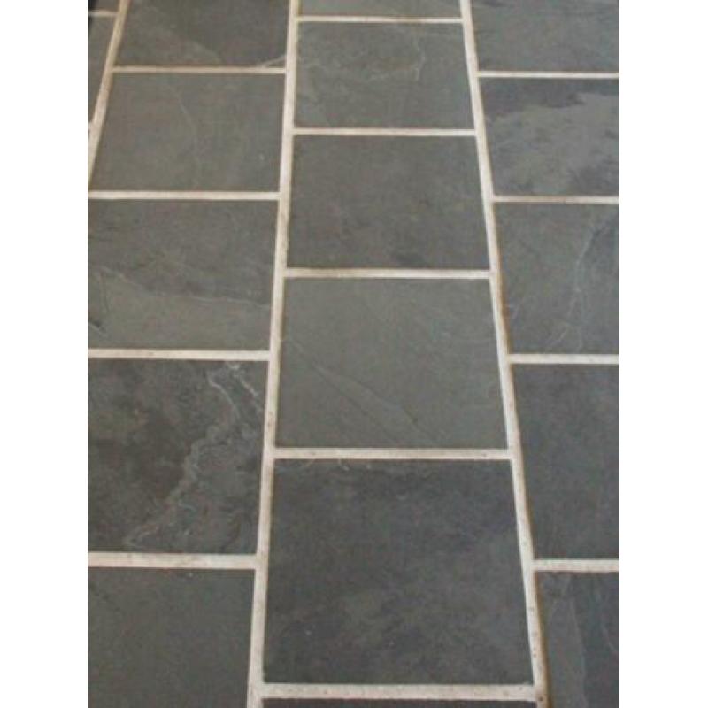 Mustang leisteen Black Slate wand en vloertegels 30x30 cm
