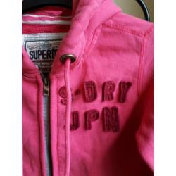 Mt XS SUPERDRY dames sweatvest met capuchon!!!